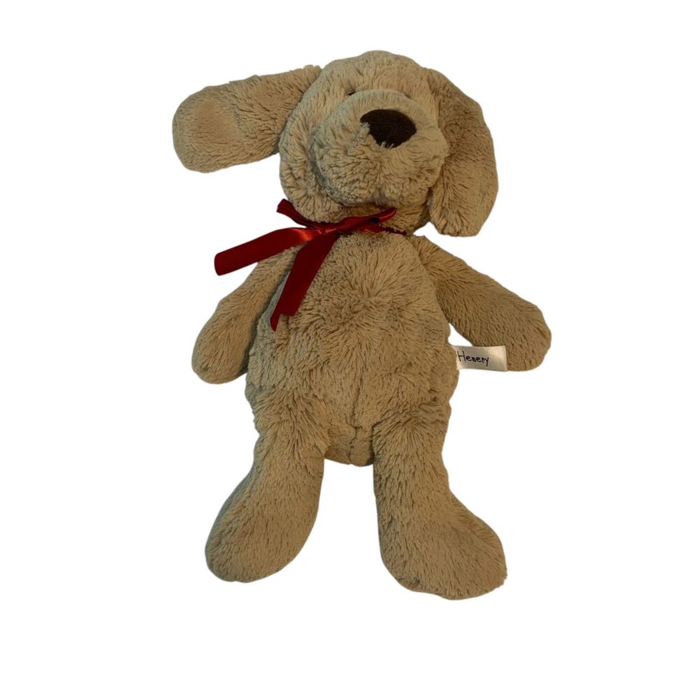Henery Aurora World Puppy Dog Red Bow Plush 14 inch Soft - Picture 3 of 8